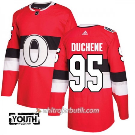 Barn Ishockey Ottawa Senators Tröja Matt Duchene 95 Adidas 2017-2018 Röd Classic Authentic